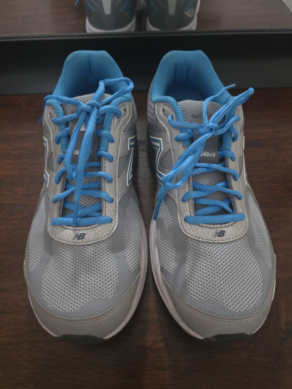 New Balance Men’s Gray & Blue Running Shoes